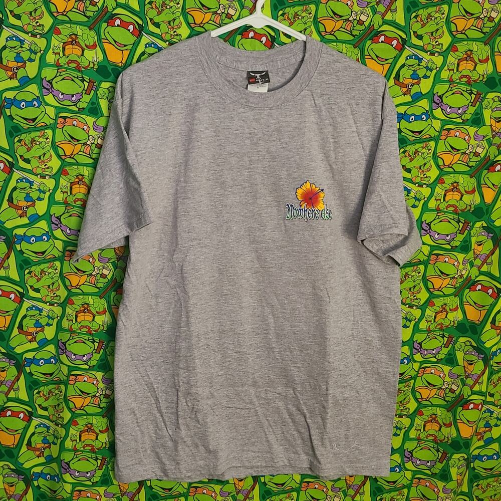 Vintage Y2K  Hanes Beffy  gray L Nowhere  else Butt Hawaii